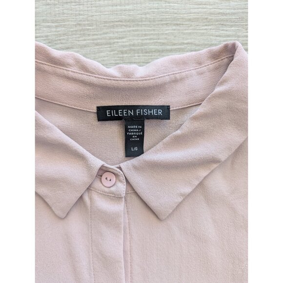 Eileen Fisher Silk Womens Top - Light Pink - Picture 2 of 4
